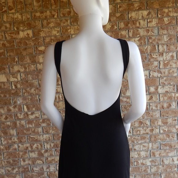 Laundry size 4 LONG BLACK LOW BACK CHIC DRESS - Picture 14 of 15